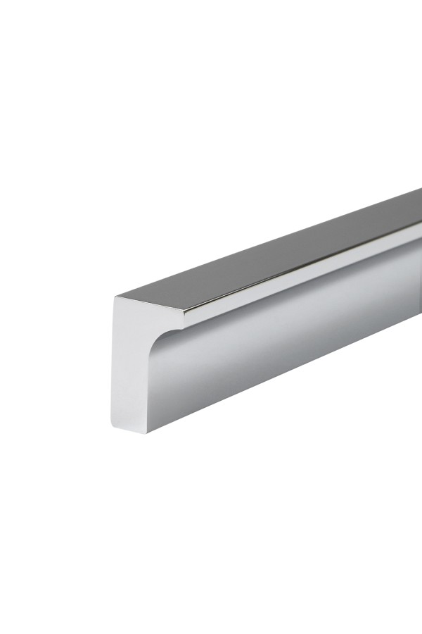 Накладная ручка, Г-образная 224 мм, хром S-2639-224