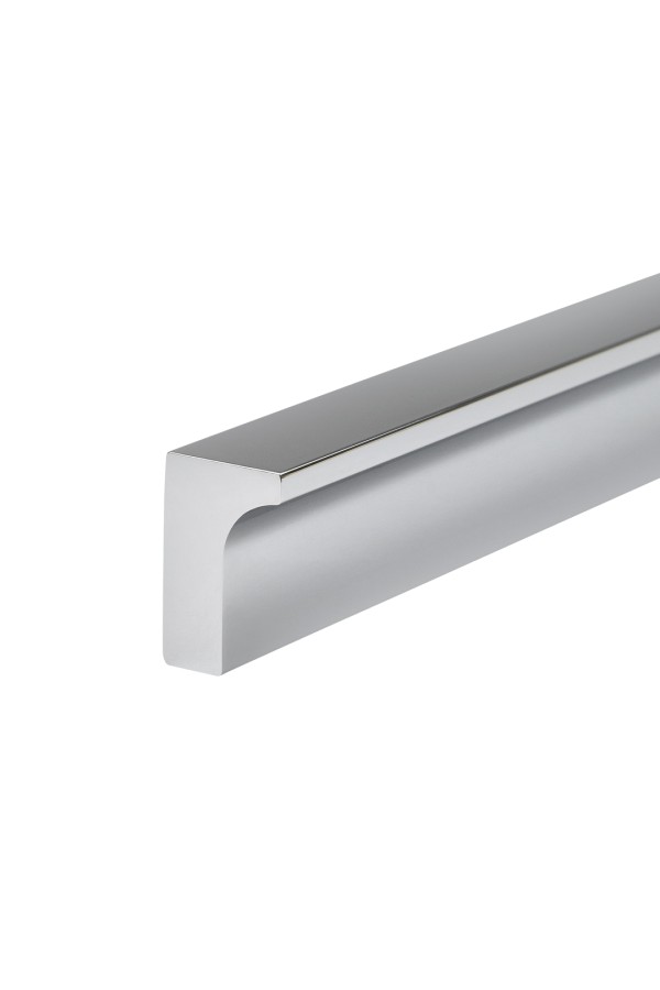 Накладная ручка, Г-образная 384 мм, хром S-2639-384