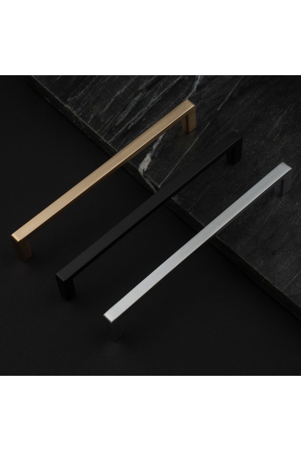 Ручка-скоба, 192 мм, матовое золото