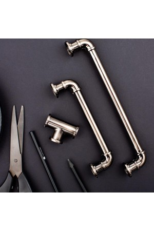 Ручка-скоба, 128 мм, темный никель