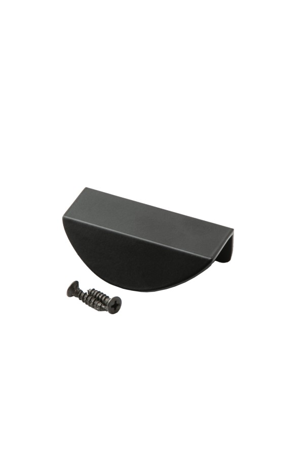 Ручка торцевая, 32 мм, матовый черный