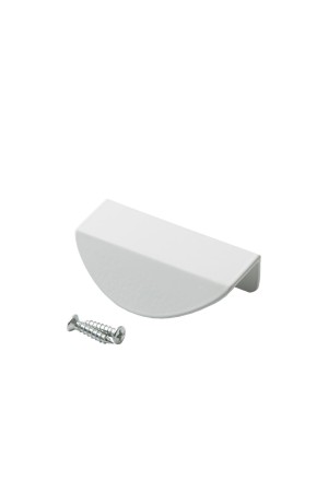 Ручка торцевая 32 мм, матовый белый