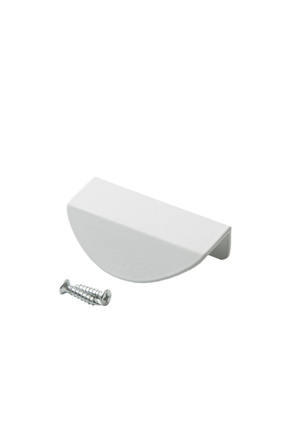 Ручка торцевая 32 мм, матовый белый