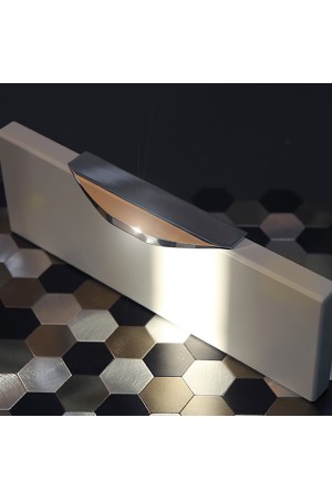 Ручка торцевая, 128 мм, хром