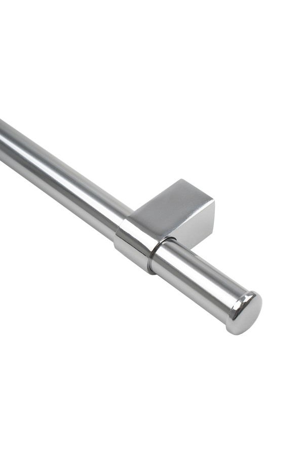 Комплект рейлинга модерн (2 держателя, 2 заглушки, труба диаметр 16 мм), хром