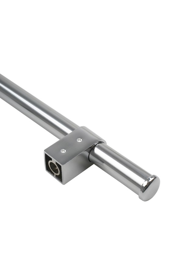 Комплект рейлинга модерн (2 держателя, 2 заглушки, труба диаметр 16 мм), хром