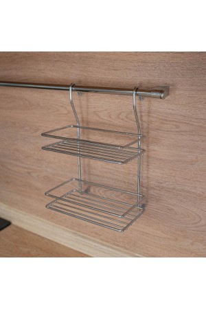 Комплект рейлинга модерн (2 держателя, 2 заглушки, труба диаметр 16 мм), хром