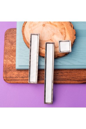 Ручка-скоба с фарфором, 128 мм, чернёный старинный цинк