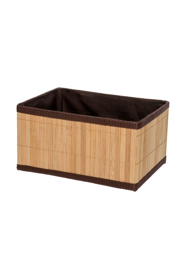 Корзина стеллажная "Бамбук", Д240 Ш180 В130, коричневый