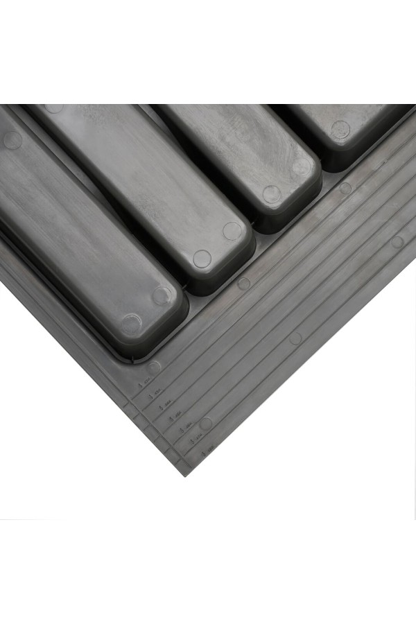 Лоток для столовых приборов в базу 400 мм, вулканический серый