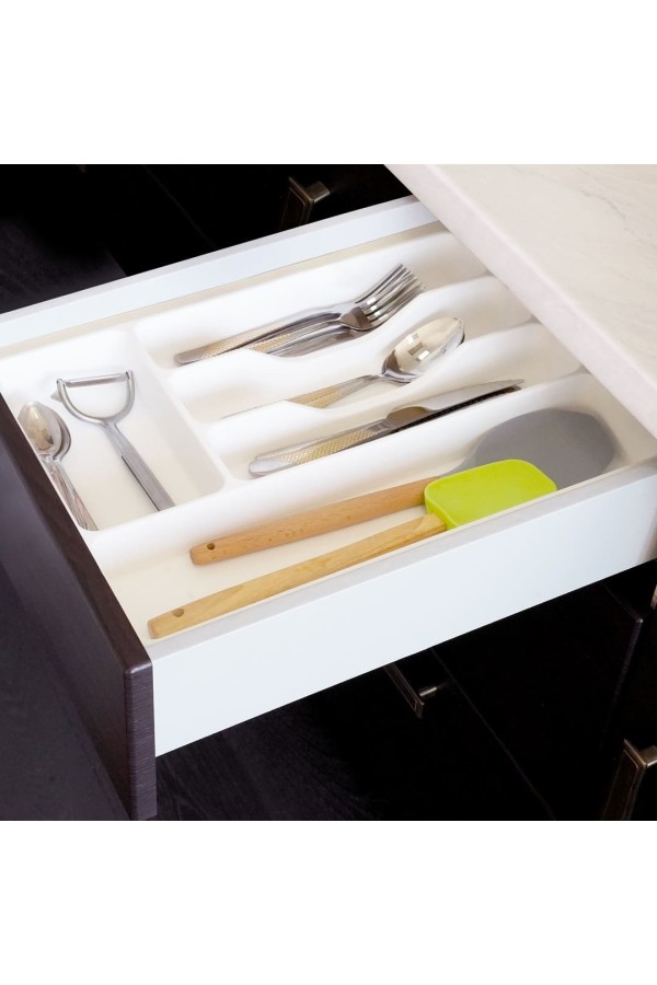 Лоток для столовых приборов в базу 400 мм, белый