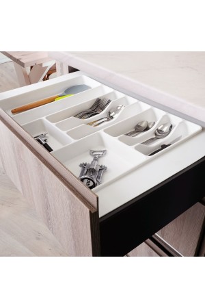 Лоток для столовых приборов в базу 800 мм, белый