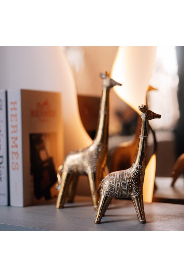 Жираф декоративный, Д130 Ш70 В230, золотой
