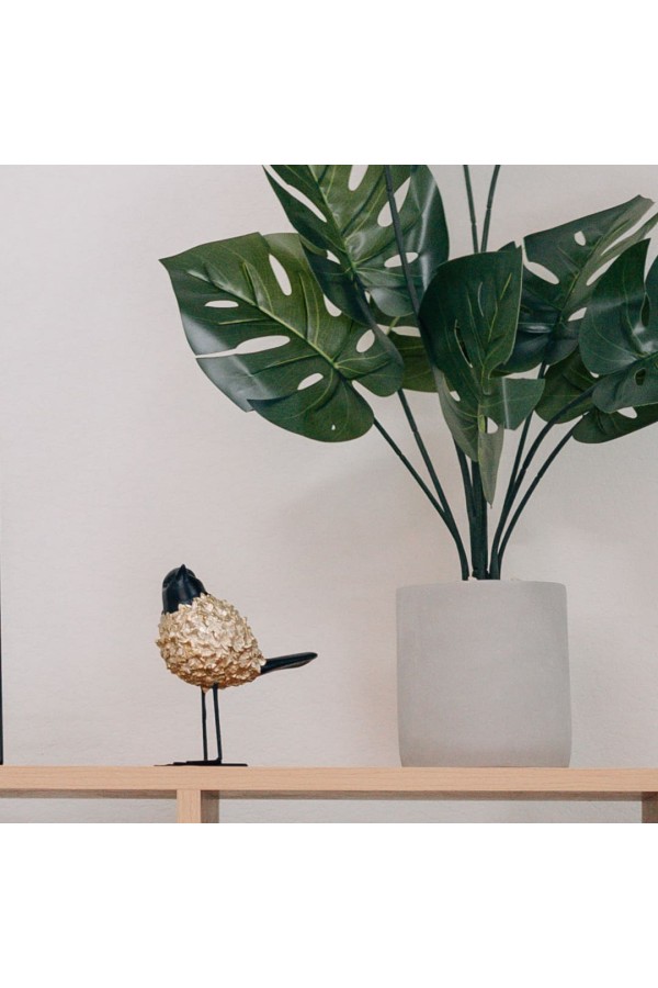 Птица декоративная, Д122 Ш70 В135, золотой, черный