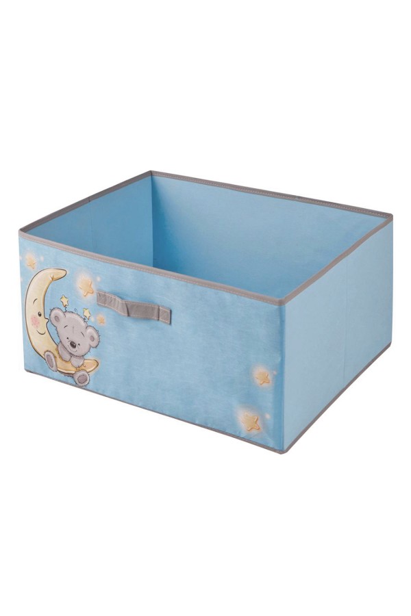 Короб для хранения "Мишка",  Д540 Ш400 В250, голубой