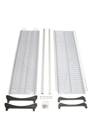 Сушка для посуды двухуровневая, в базу 900 мм с алюминиевым профилем, хром (5 шт. в упаковке)