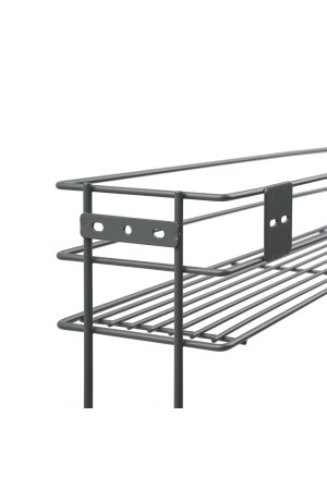 Бутылочница 200 мм с боковым креплением и доводчиком, вулканический серый