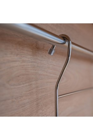 Полка с держателем для полотенца, хром