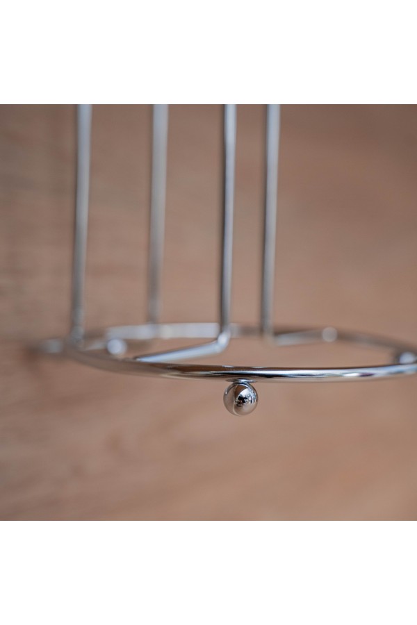 Навесная полка для бумажных полотенец, хром