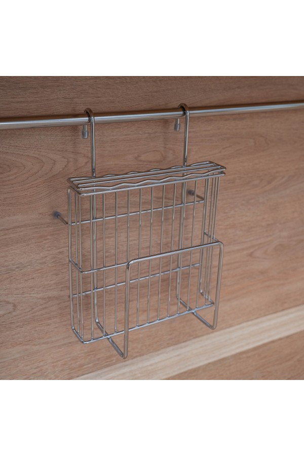 Полка для ножей и досок, хром