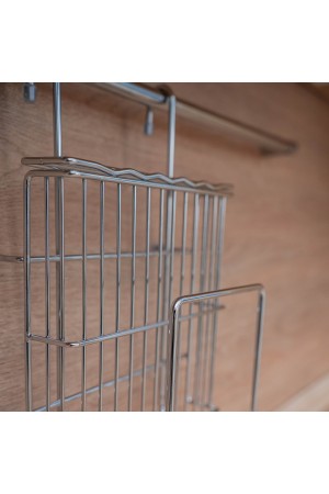 Полка для ножей и досок, хром