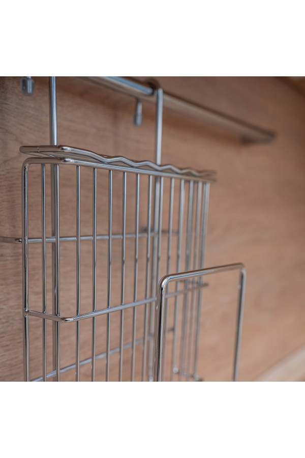 Полка для ножей и досок, хром