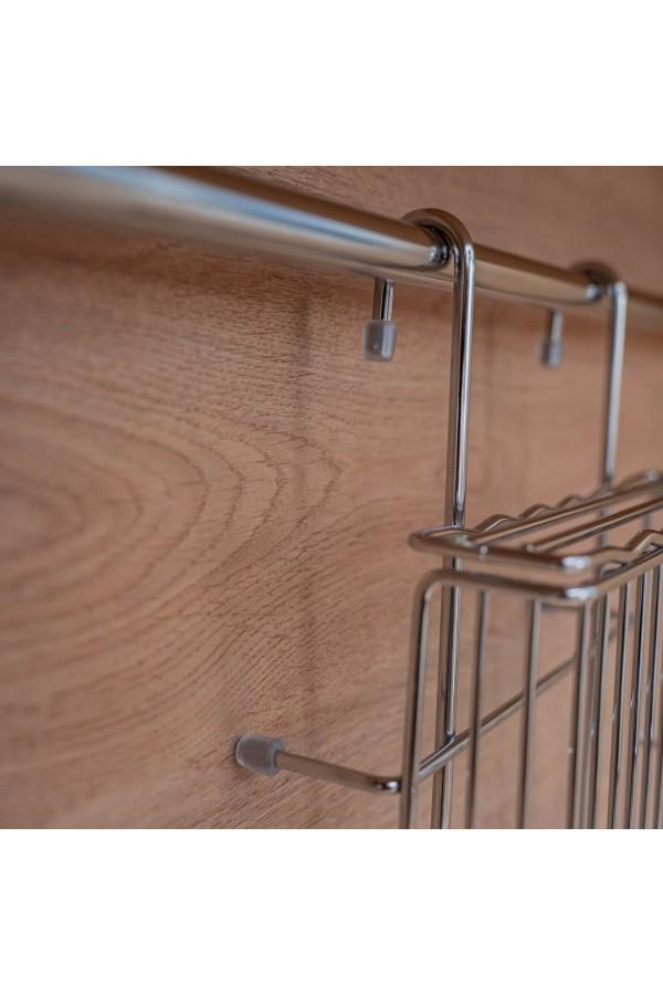 Полка для ножей и досок, хром