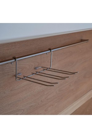 Полка для фужеров малая, хром