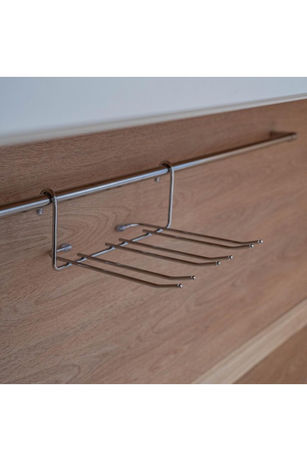 Полка для фужеров малая, хром