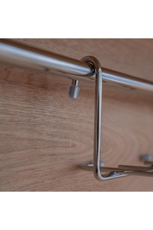 Полка для фужеров малая, хром