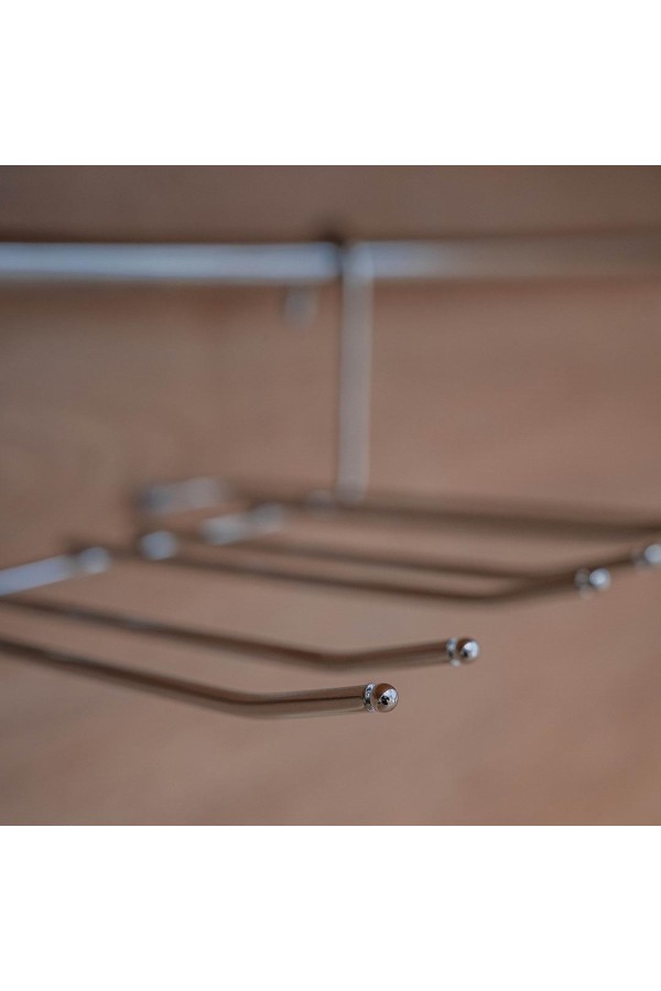 Полка для фужеров малая, хром