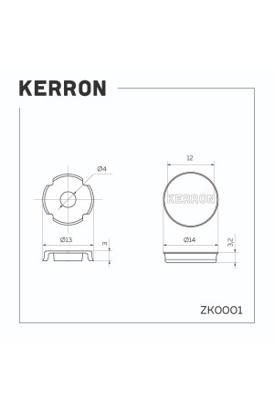 Заглушка Kerron для винта, сталь