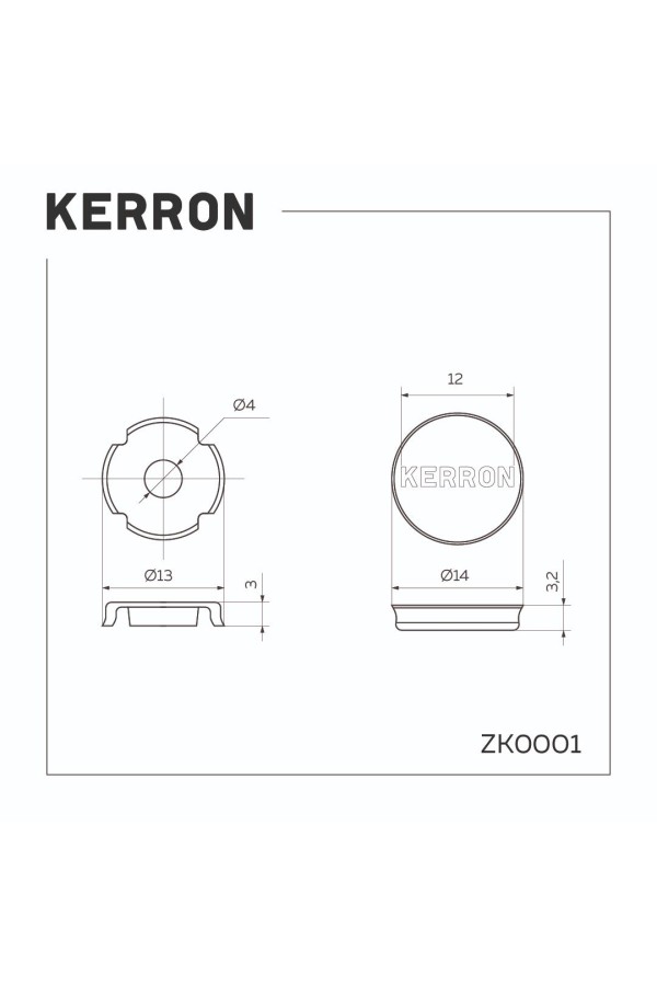 Заглушка Kerron для винта, сталь