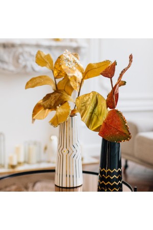 Искусственное растение, золотой металл, В 580 мм