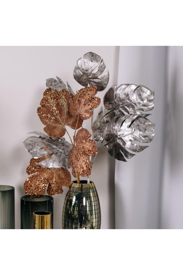 Искусственное растение Монстера, серебристый, В 760 мм