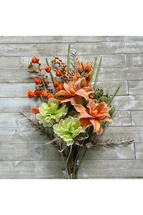 Цветок из фоамирана "Шишка осенняя", В 1000 мм