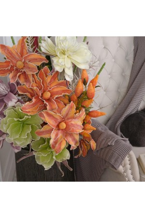 Цветок из фоамирана "Шишка осенняя", В 1000 мм