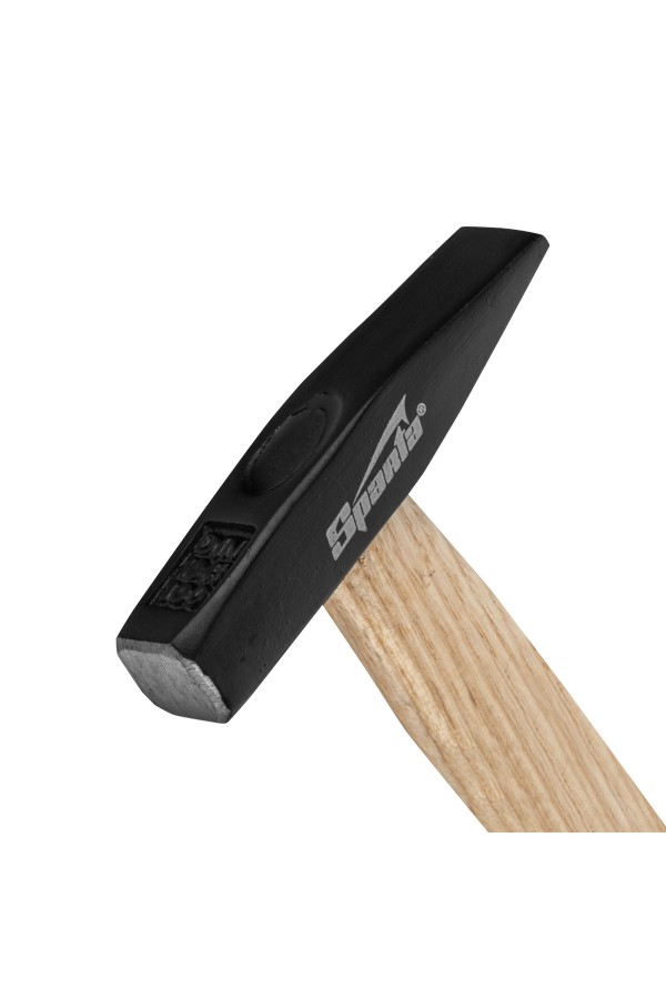 Молоток слесарный, 100 г, квадратный боек, деревянная рукоятка Sparta