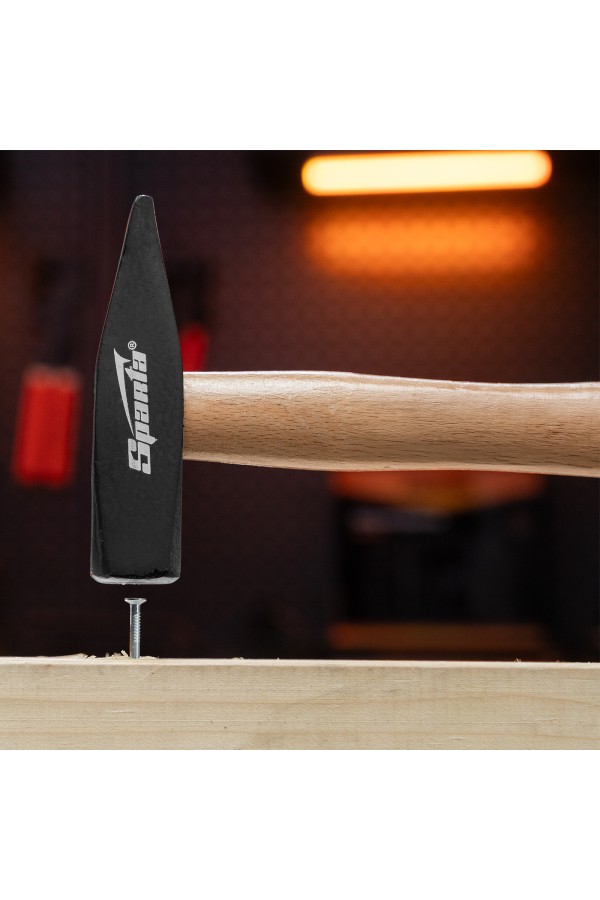 Молоток слесарный, 500 г, квадратный боек, деревянная рукоятка Sparta