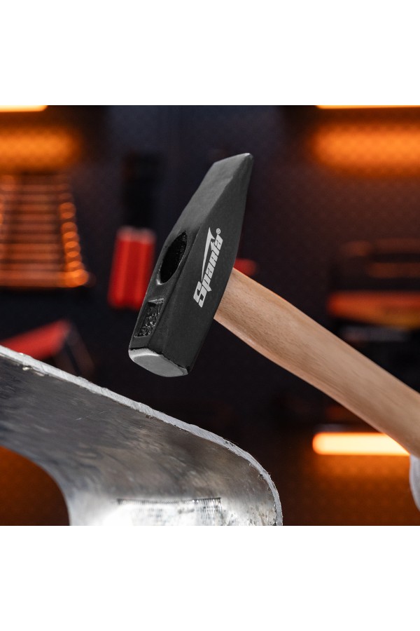 Молоток слесарный, 500 г, квадратный боек, деревянная рукоятка Sparta