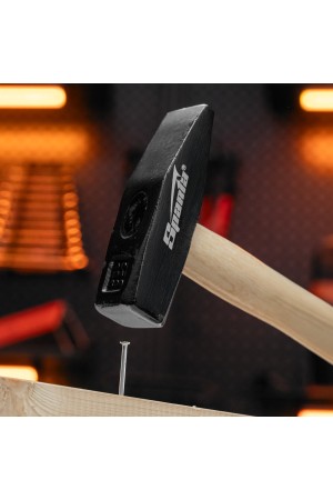 Молоток слесарный, 800 г, квадратный боек, деревянная рукоятка Sparta