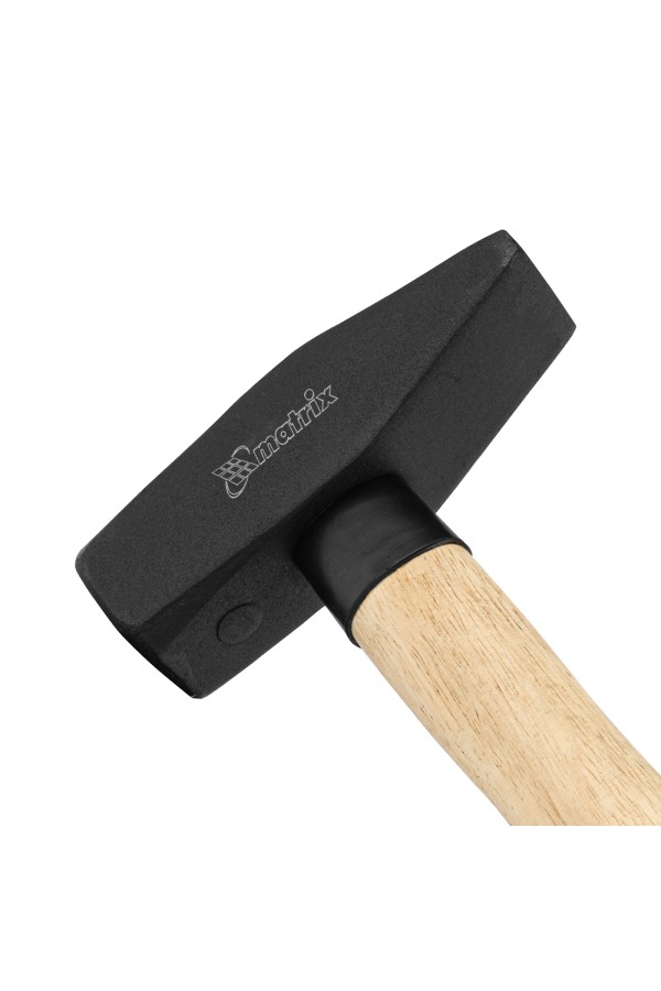 Молоток слесарный, 1500 г, квадратный боек, деревянная рукоятка Matrix
