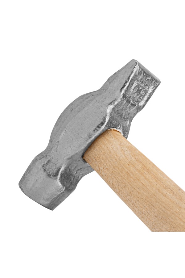 Молоток слесарный, 200 г, круглый боек, деревянная рукоятка