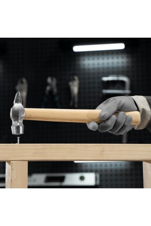 Молоток слесарный, 400 г, круглый боек, деревянная рукоятка Россия