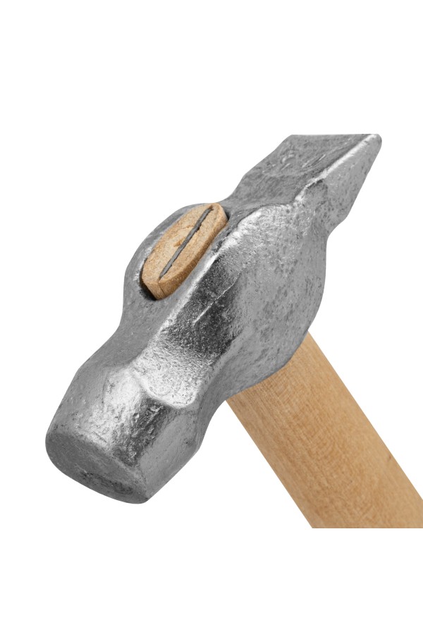 Молоток слесарный, 500 г, круглый боек, деревянная рукоятка