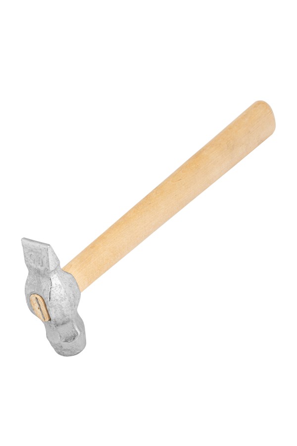 Молоток слесарный, 500 г, круглый боек, деревянная рукоятка