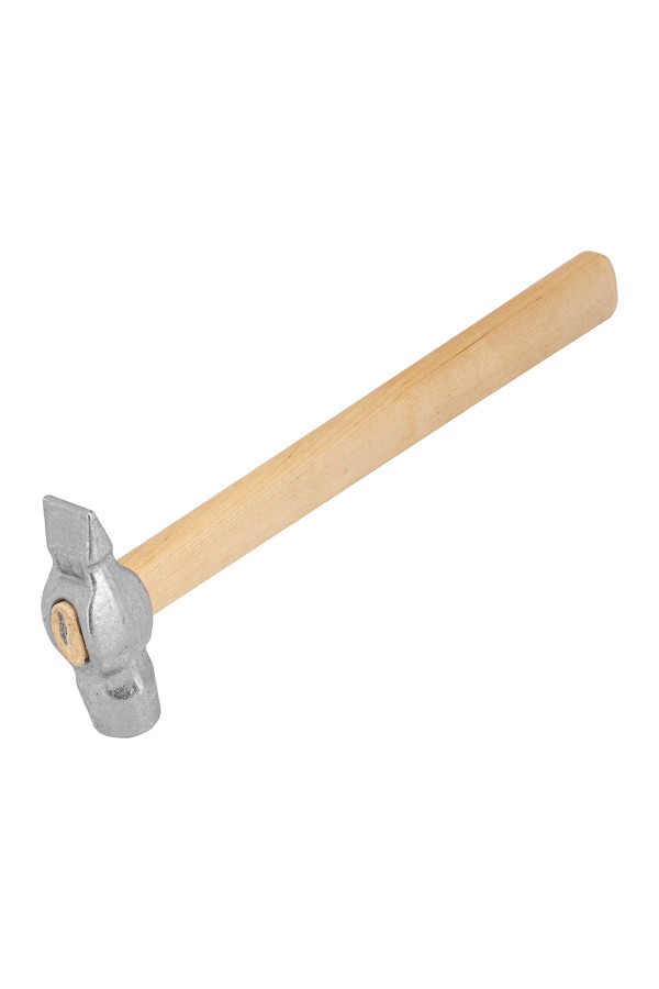 Молоток слесарный, 600 г, круглый боек, деревянная рукоятка