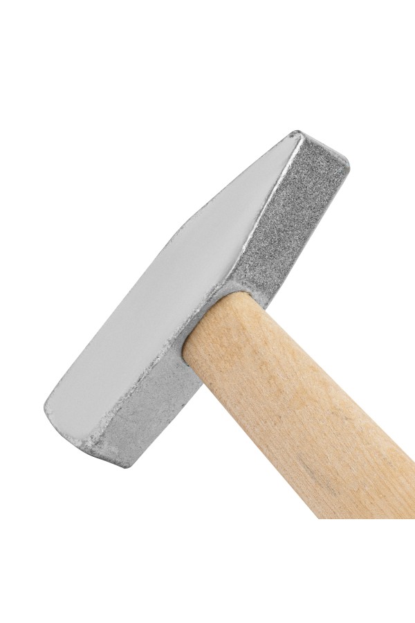 Молоток слесарный, 400 г, квадратный боек, деревянная рукоятка