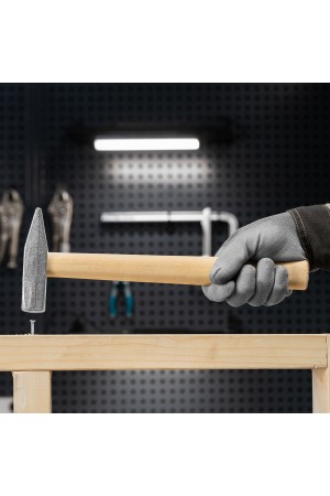 Молоток слесарный, 400 г, квадратный боек, деревянная рукоятка Россия