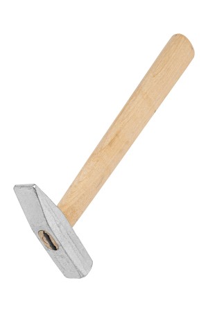 Молоток слесарный, 400 г, квадратный боек, деревянная рукоятка Россия